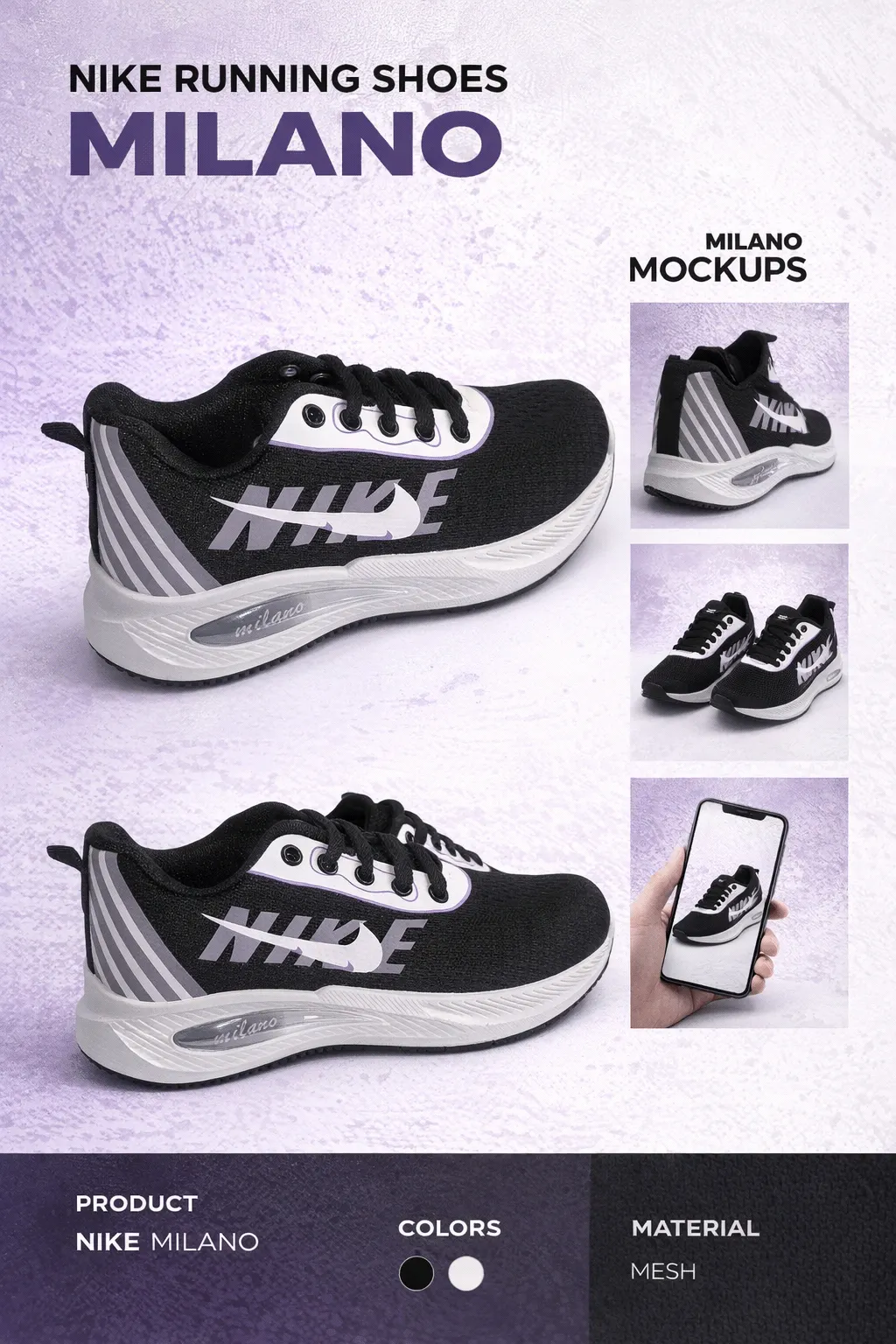 MILANO FOOTWEAR INDUSTRIES- Nike - Lifestyle Mockups — القاهرة — لقطة 2